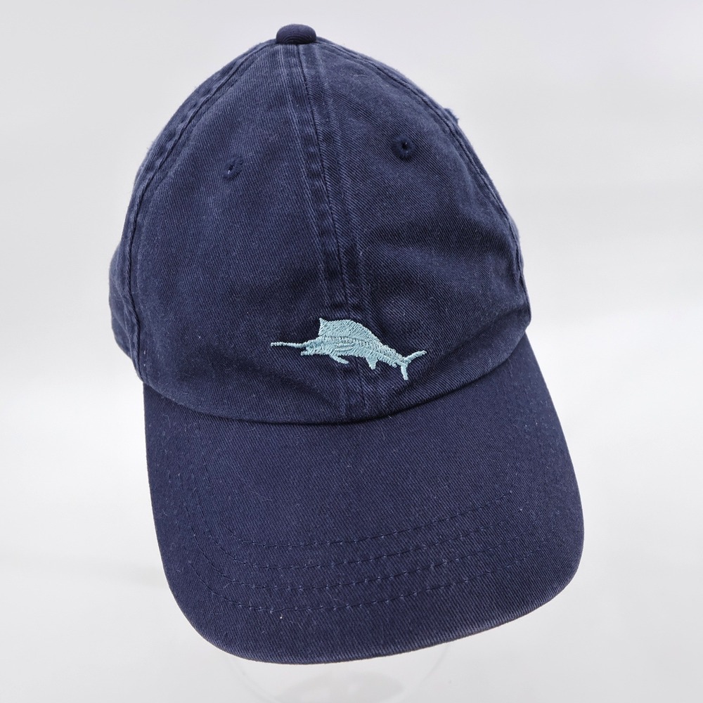 Tommy Bahama Relax Marlin Embroidered Baseball Cap Navy Blue OS Mens